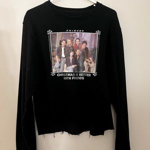 FRIENDS christmas cropped sweatshirt
